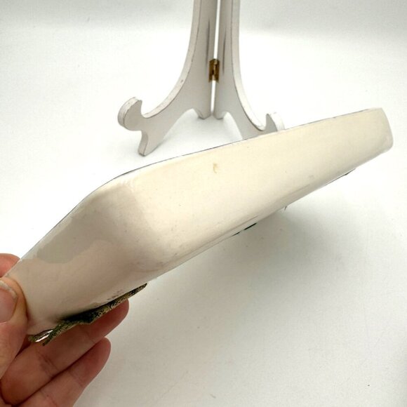 Sascha Brastoff Vanity Fair Very Large Retcangular Ash Tray - Pink Roses - Picture 7 of 12